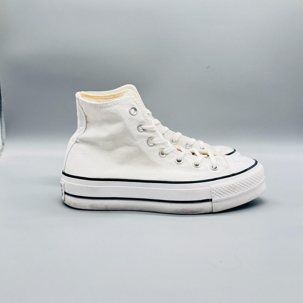 Converse Shoes Womens 8 White Chuck Taylor All Star 2 High Top Platform Sneakers